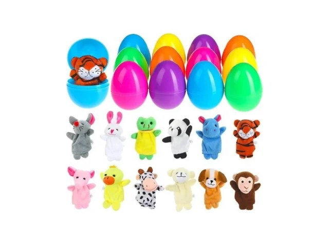 Billmoss Easter Eggs With Finger Puppets – 12 Packs…