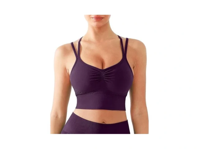 Brxl Lycra Strappy Ruched Sports Bra For Women… Code