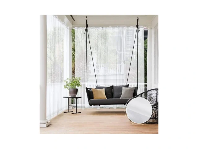 Miulee Outdoor Sheer Curtain For Patio Waterproof… Coupon