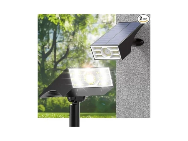 Katipeal Solar Spot Lights Outdoor 2 Pack Outdoor… Code