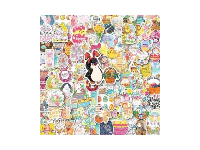 Holographic Easter Stickers For Kids 100pcs Egg… Code