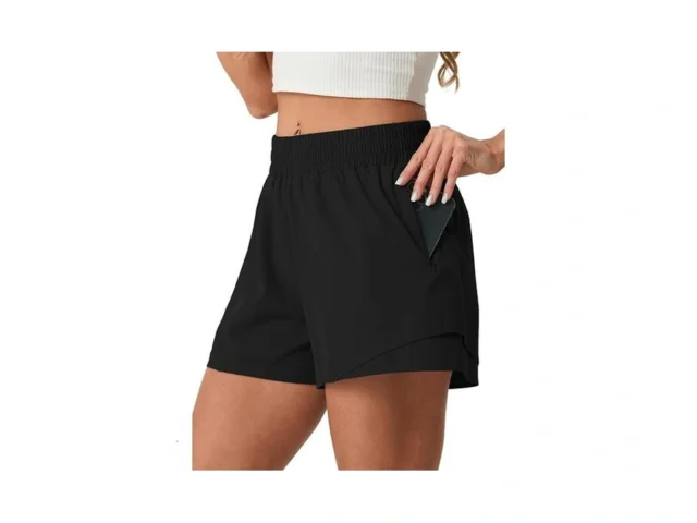 Prinstory Athletic Shorts For Women High Waisted 2… Code