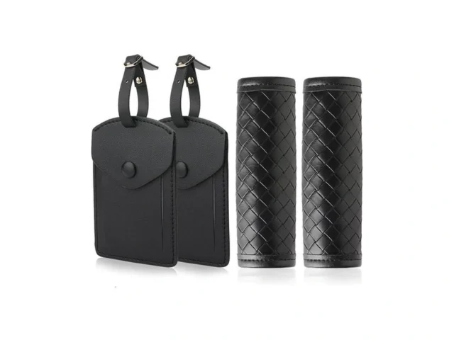 Leather Luggage Tags And Luggage Handle Wraps For… Code