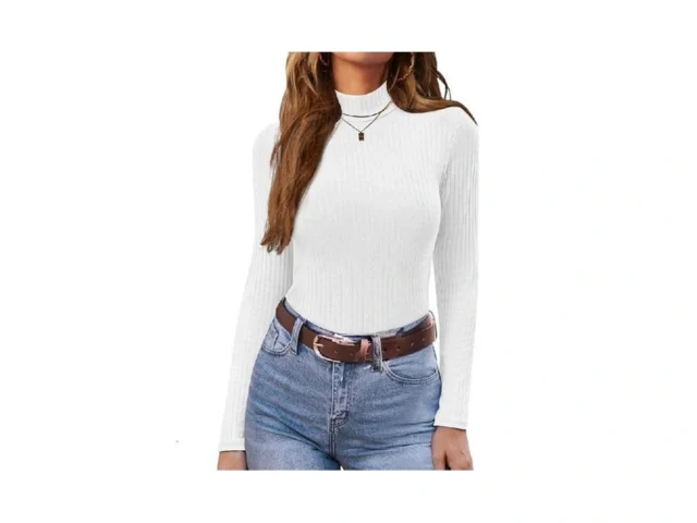 Ekouaer Women S Mock Turtleneck Long Sleeve Shirts… Code