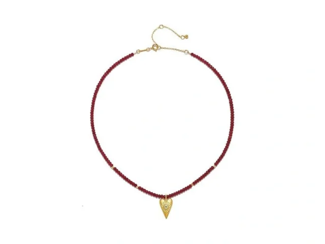 Bnmpoiz 14k Gold Plated Heart Pendant Necklace With… Code