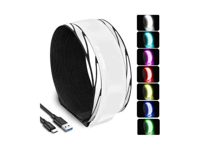 Peakfire Rgb 7 Colors Switchable Led Armband Usb-c… Code