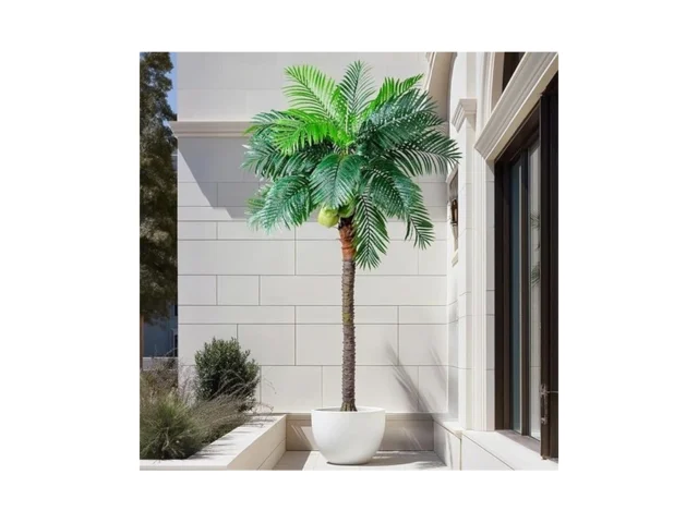 Bailikang Artificial Phoenix Palm Tree 9 1ft Tall -… Code