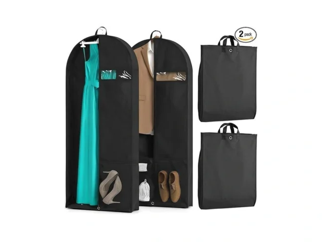 2 Pack Heavy Duty Garment Bags For Travel Suit Bags… Code