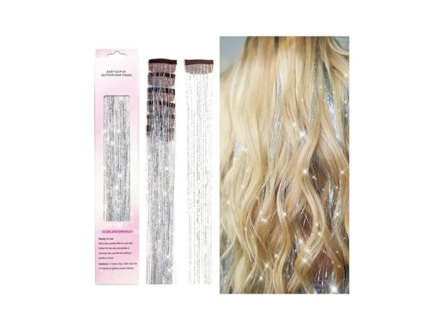 Clip In Hair Tinsel Porolir 6pcs Glitter Fairy… Code