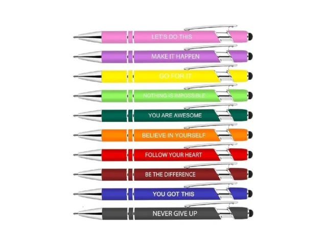 Luxeviss 10 Pcs Inspirational Pens Bulk -… Code