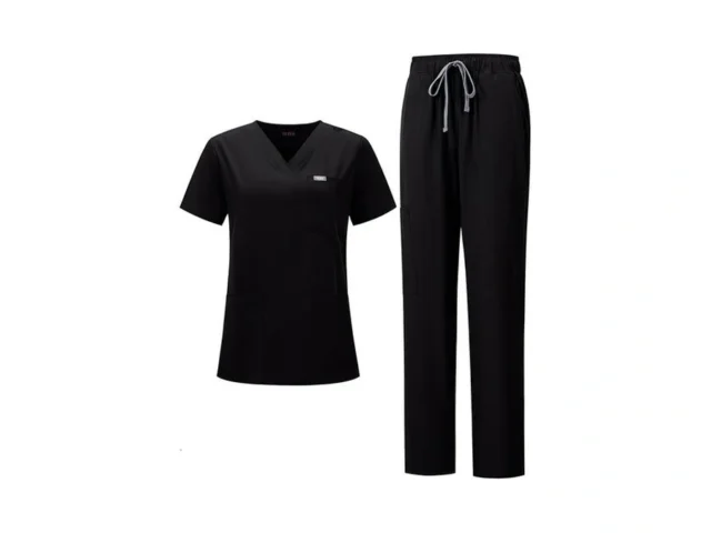 Yezex Women S Scrub Set V-neck Top Straight Leg… Coupon
