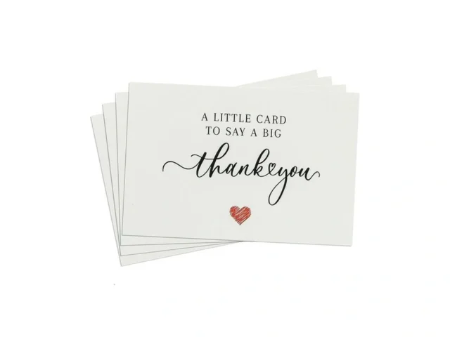 28 Pack 350gsm Thank You Cards With Envelopes… Code