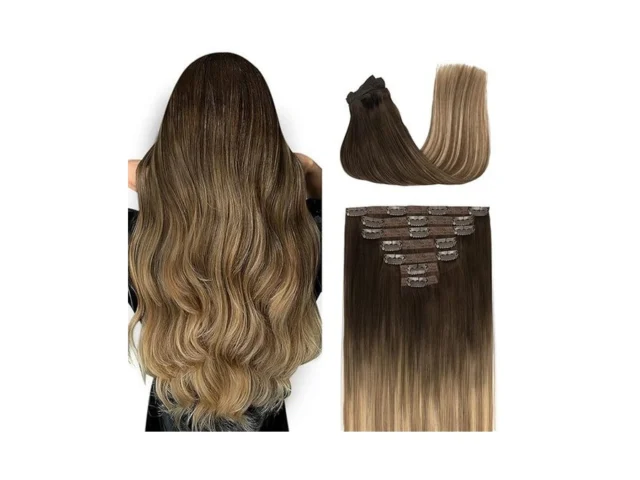 Fimislosion Real Hair Extensions Clip In Human Hair… Code