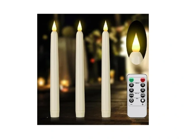 Flameless Taper Candles With Remote Control And… Code
