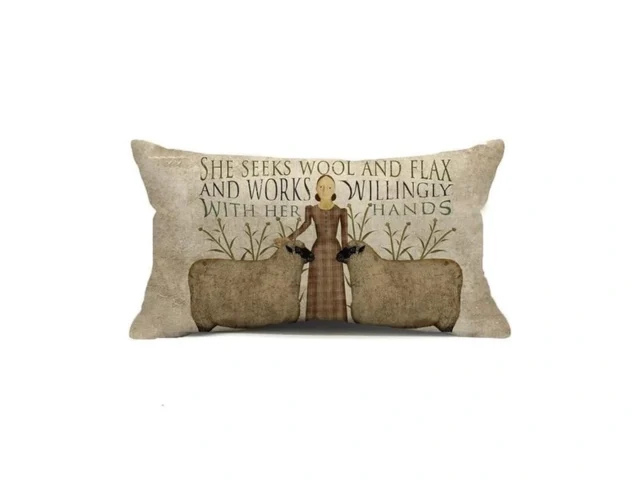 Kacopol Retro Farmhouse Sheep Throw Pillow Cover… Code