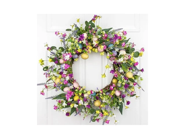 Llzll 22 Inch Easter Wreaths For Front Door… Coupon