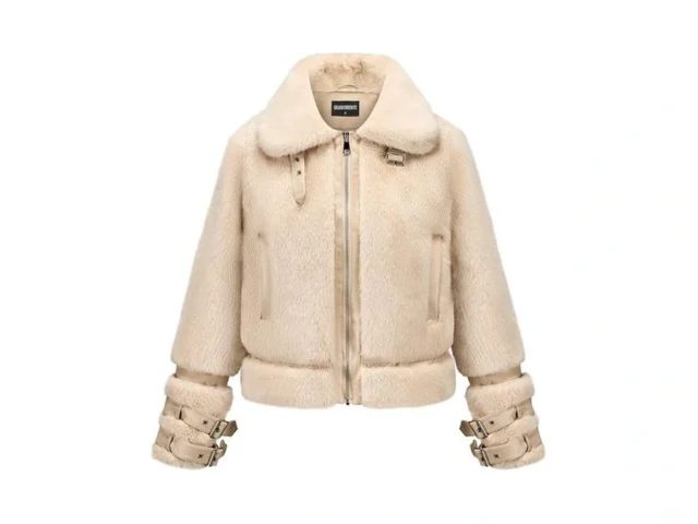 Gran Oriente Womens Winter Faux Mink Fur Fleece Zip…