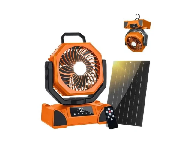 20000mah Solar Camping Fan Portable Rechargeable… Code