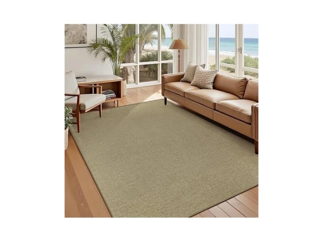 Easy Jute Rug 5×7 Natural Rugs Washable Woven Area… Coupon