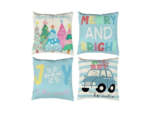 Kaiwern 4pcs Merry Christmas Throw Pillow Covers… Code