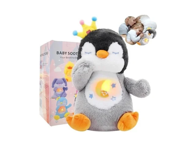 Breathing Stuffed Animal Soothe Snuggle Penguin… Code