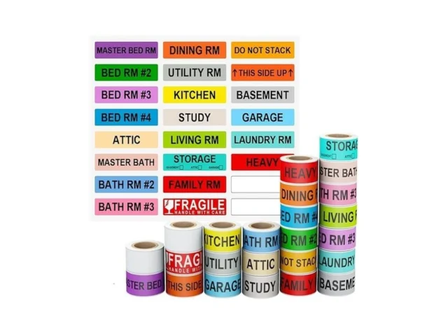 Avenemark 1440 Count Home Moving Labels 24 Rolls… Code
