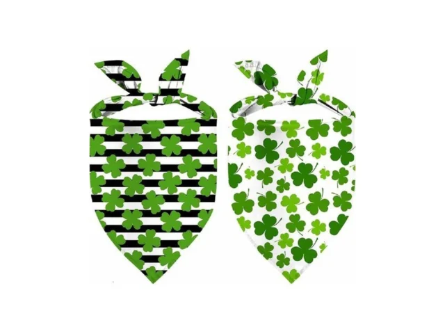 St Patrick S Day Dog Bandana 2 Pack Adjustable… Code