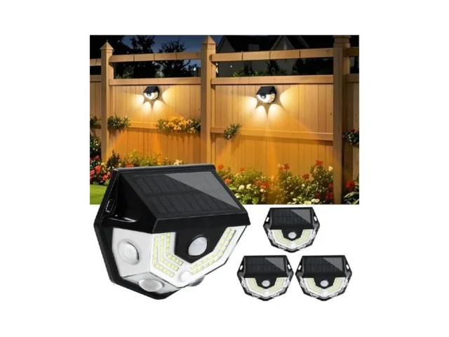 Haaray 2-in-1 Solar Motion Lights 270 Wide Angle… Code