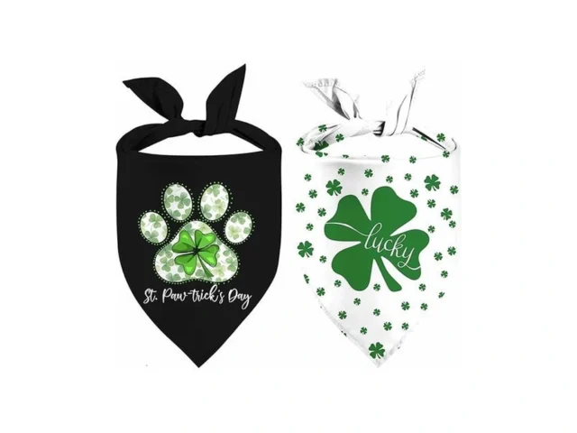 St Patrick S Day Dog Bandana 2 Pack Adjustable… Code