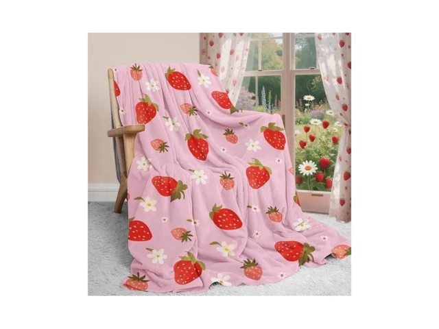 Yuboo Strawberry Throw Blanket Cute Easter… Code