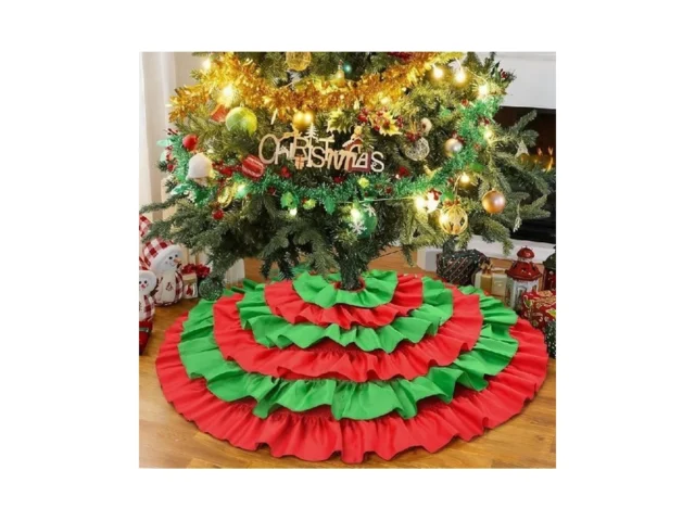Tiosggd Red And Green Christmas Tree Skirt 48… Code