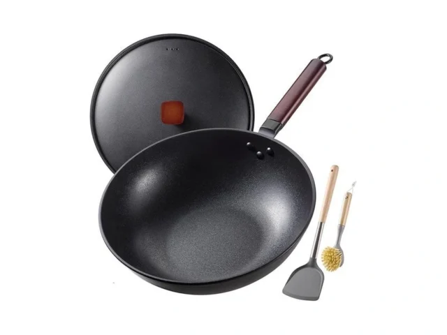Teewe Carbon Steel Wok -13 Inch Woks Stir-fry Pans… Code
