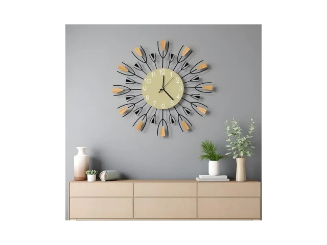 Xggjww 24 Inch Large Modern Wall Clock Mid Century… Code