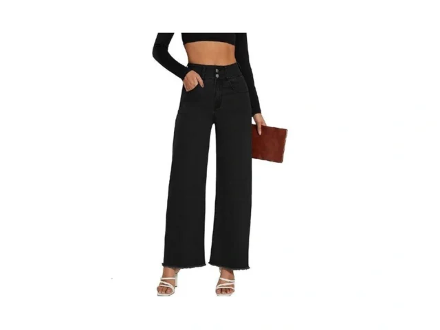 Cross1946 Women High Waisted Wide Leg Jeans… Code