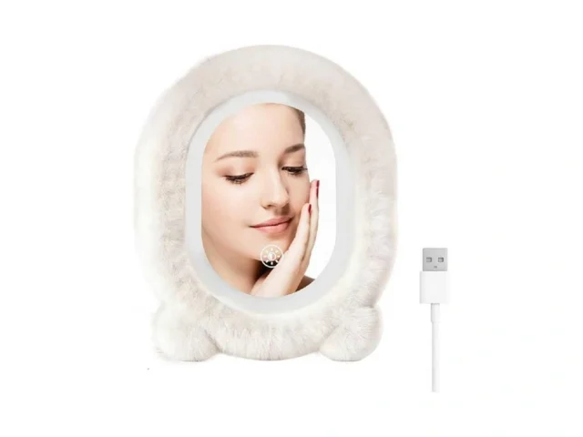 Opynu Plush Makeup Mirror With Lights 15 8 11 8 Led… Code