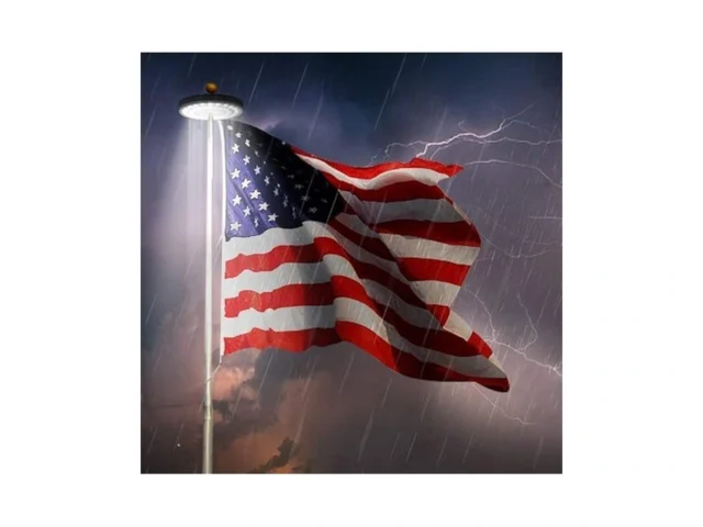 Flag Pole Light Solar Powered Super Bright Up And… Coupon