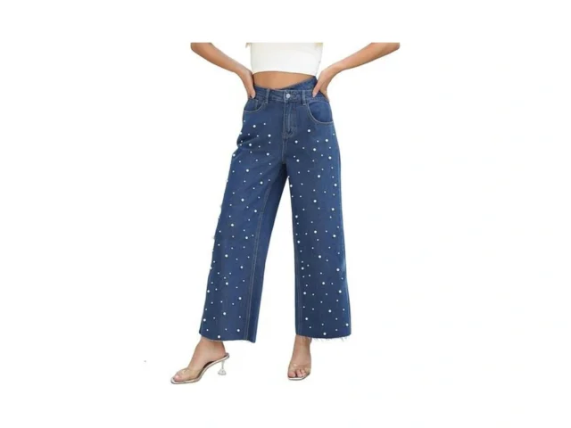 Flvsun Women S High Waisted Wide Straight Leg Jeans… Code