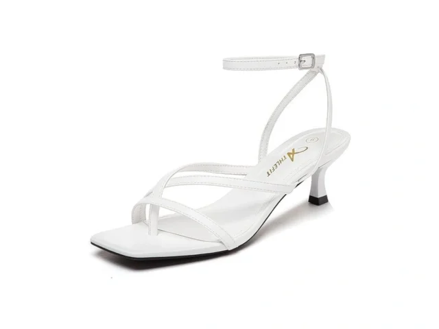 Athlefit Kitten Strappy Heels For Women Square Open… Code