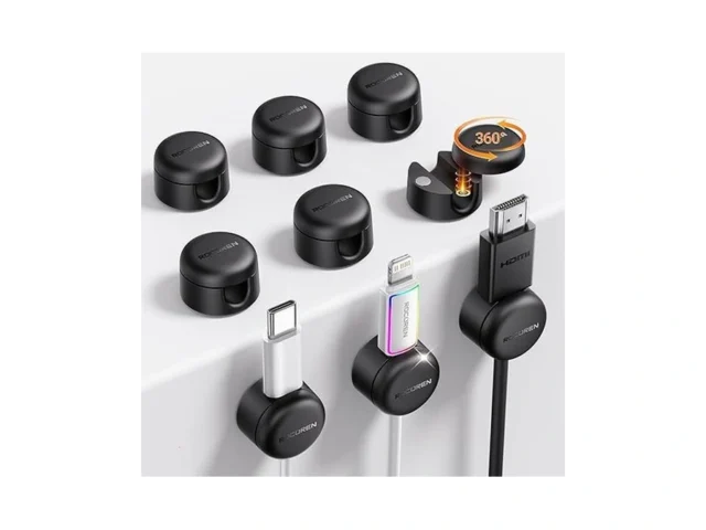 Rocoren 9-pack Cable Clips Upgraded Magnetic 360… Code