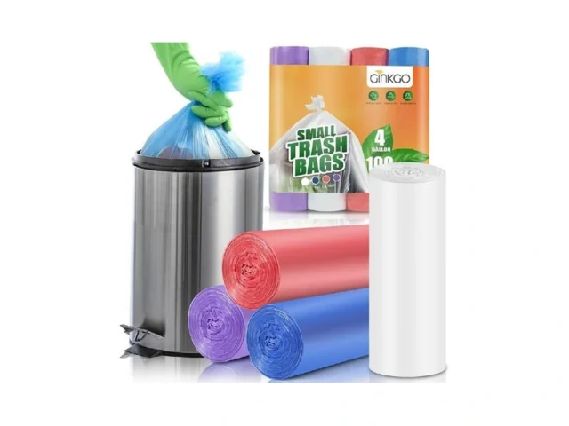 Small Trash Bags 4 Gallon Bathroom Garbage Bags -… Code