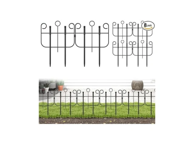Decorative Garden Fence 17in H X8 7ft L Rustproof… Code