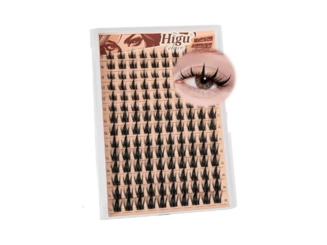 Higu Clace Manga Lash Clusters 140pcs Spiky Eyelash… Code