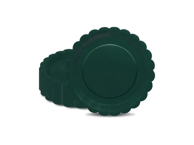 Veizedd 40 Pcs Green Scalloped Paper Plates 7inch… Code