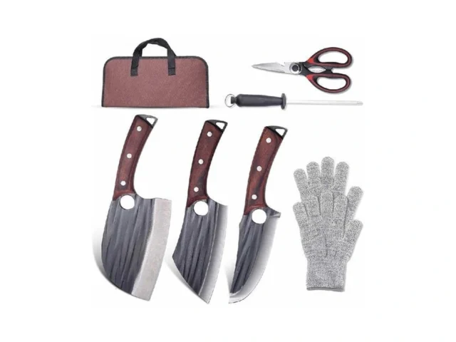Xnarlath Butcher Knife Set With Bag High Carbon… Code