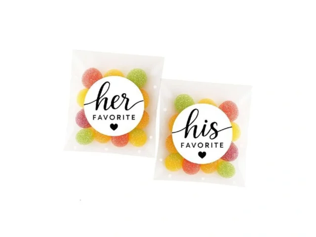 Dsimneax Wedding Favor Stickers – 60 Her Favorite… Code