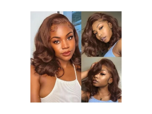 Sftnmeh Chocolate Brown Lace Front Wig 200 Density… Code