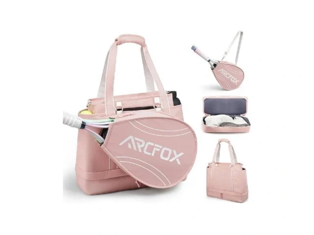 Arcfox Tennis Tote Bag For Women 2-in-1 Pink Tennis… Code