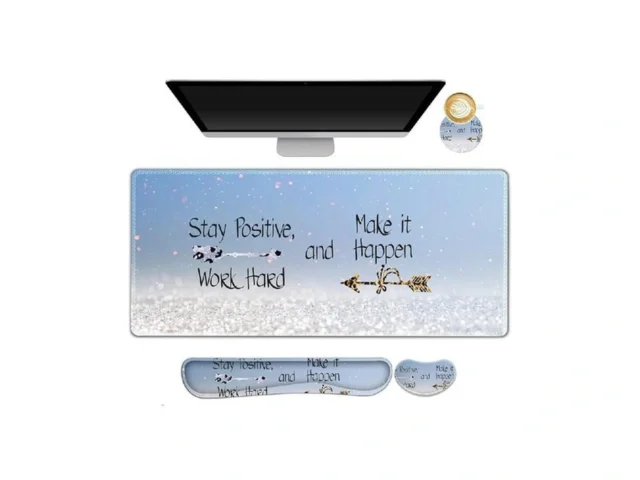 Lauspuck Desk Mat Gaming Mouse Pad Wrist Rest… Code