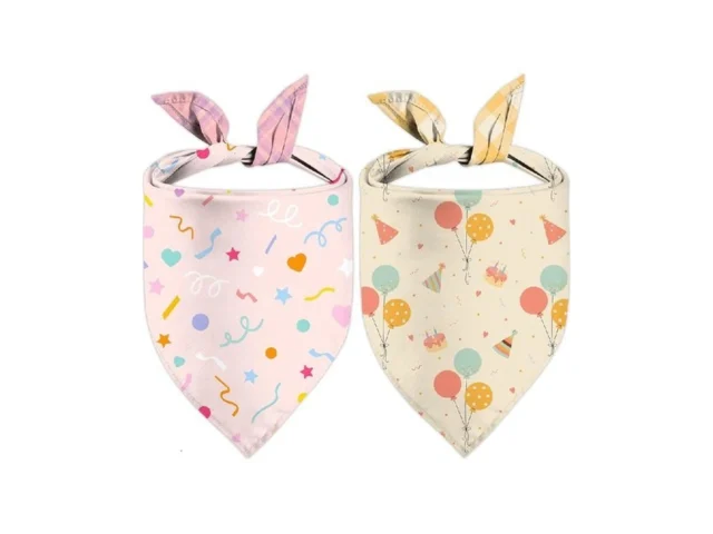 Happy Birthday Dog Bandanas Double Sided Adjustable… Code