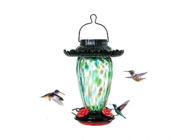 Muse Garden Solar Hummingbird Feeders For Outdoors… Code